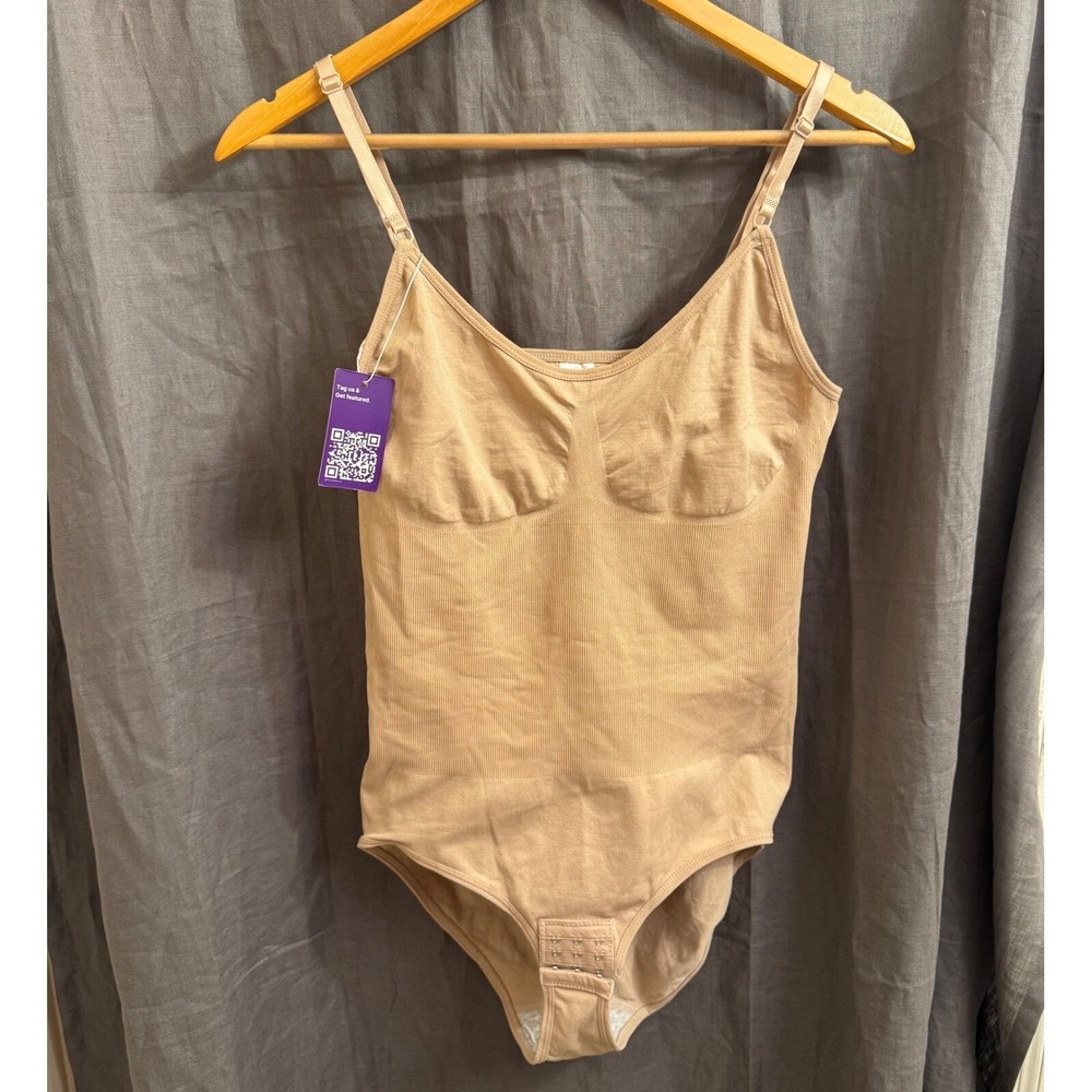 HeyShape Womens 3XL Shapewear Bodysuit Beige‎ Full Body Slimming Tummy Control